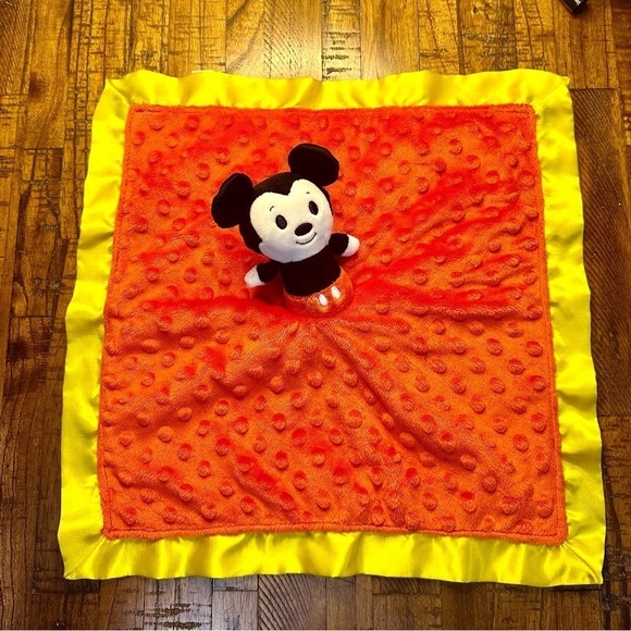 Hallmark Disney Itty Bittys Baby Mickey Mouse Plush Lovey Security Blanket. Soft - Picture 1 of 5